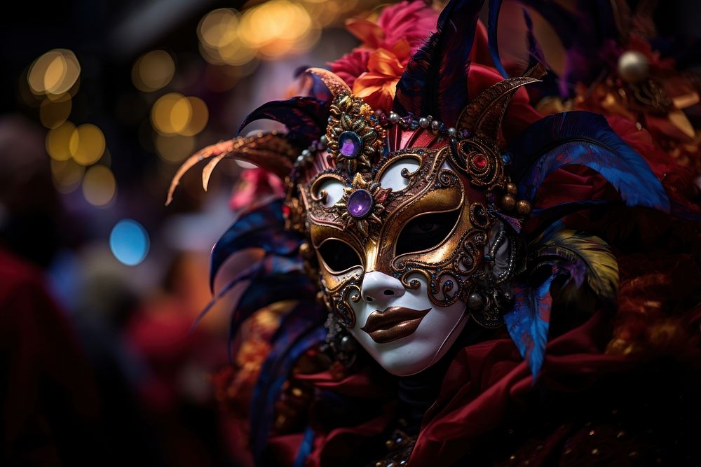 Carnival adult mask representation. 