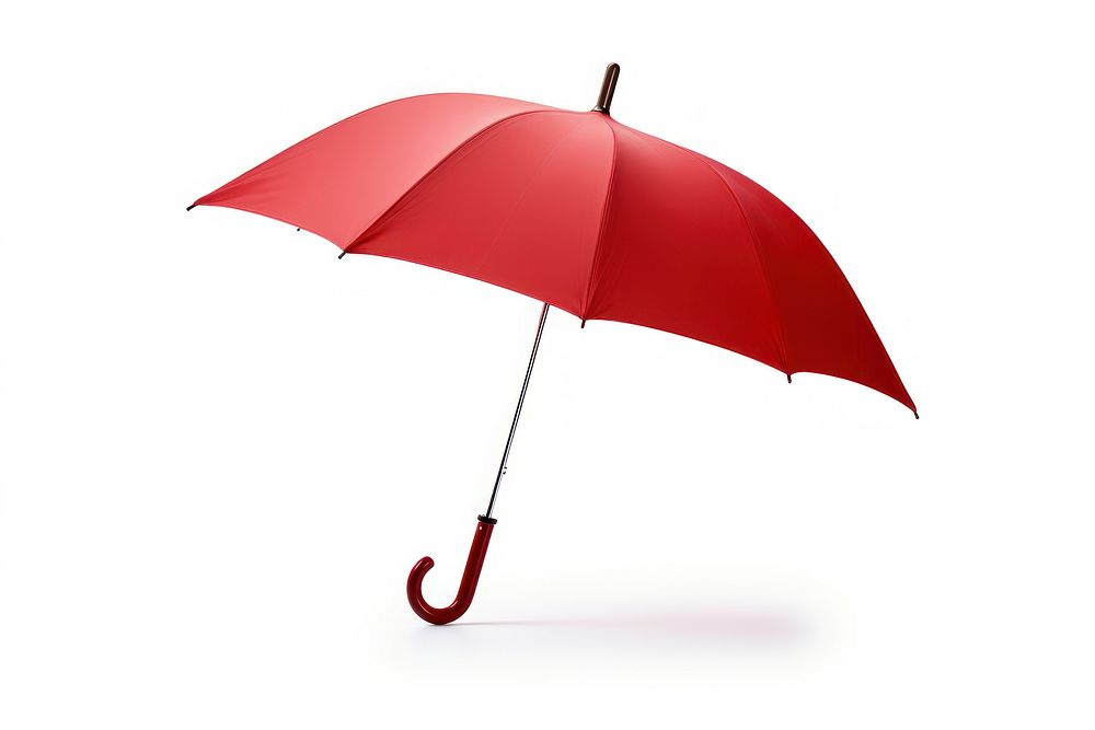 Umbrella red white background protection. AI generated Image by rawpixel.