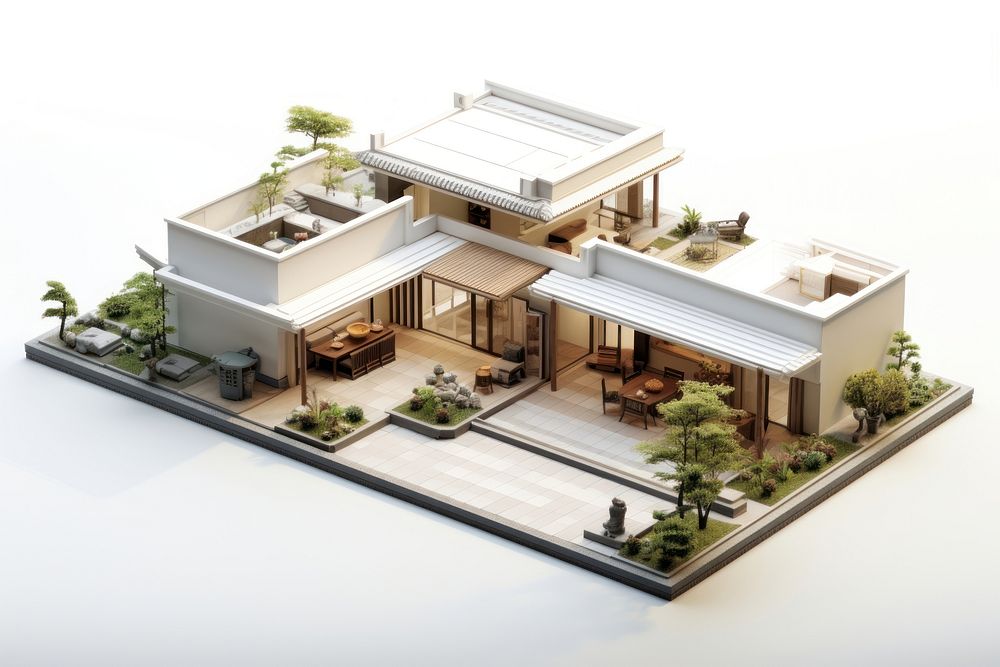 Architecture building house villa. AI generated Image by rawpixel.