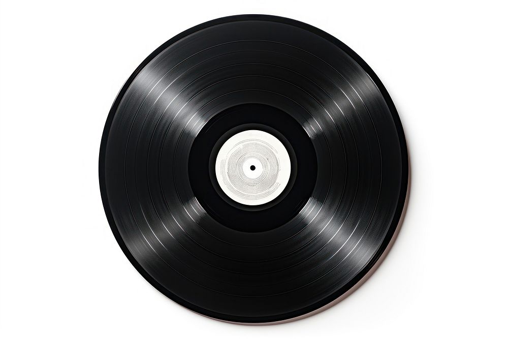 Record white background vinyl record electronics. AI generated Image by rawpixel.