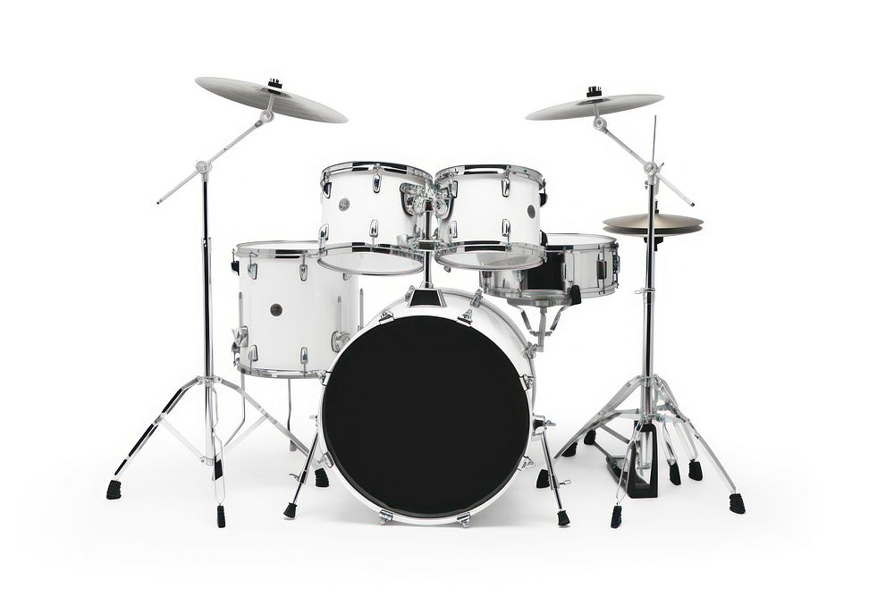 Drums percussion white white background. AI generated Image by rawpixel.