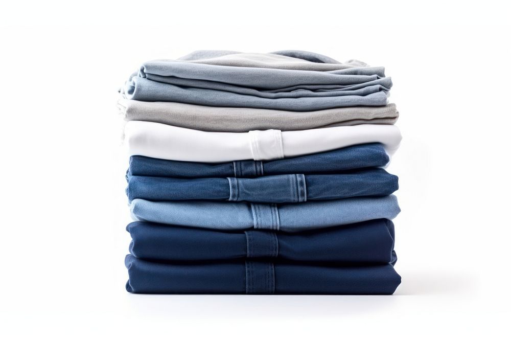 Folded pants jeans denim. AI generated Image by rawpixel.