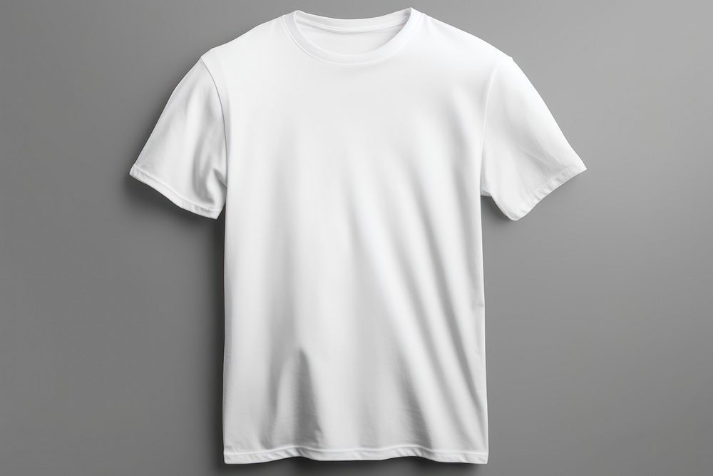 T-shirt sleeve white coathanger. 