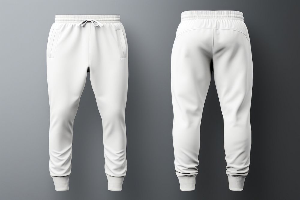 White outerwear trousers clothing. AI | Premium Photo - rawpixel