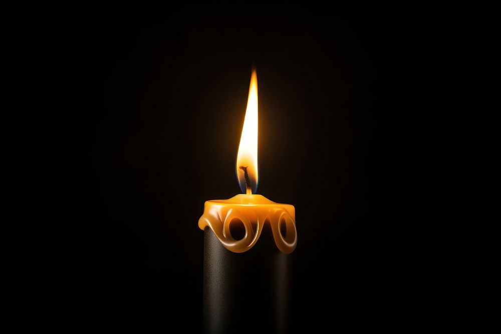 Candle black flame fire. AI generated Image by rawpixel.