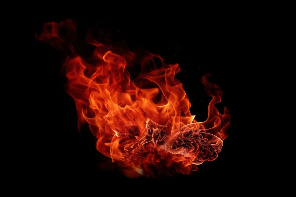 Fire bonfire flame heat. AI generated Image by rawpixel.