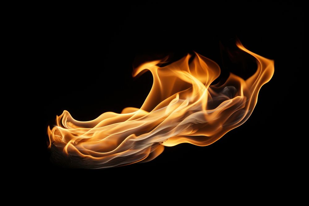 Person flame fire black background. AI generated Image by rawpixel.