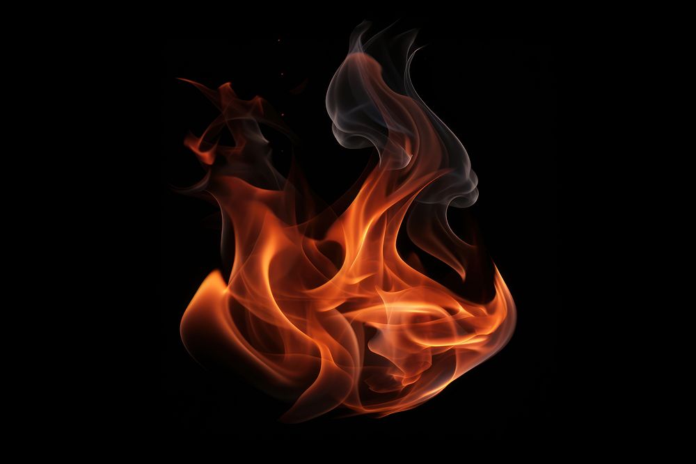 Person black flame fire. AI generated Image by rawpixel.