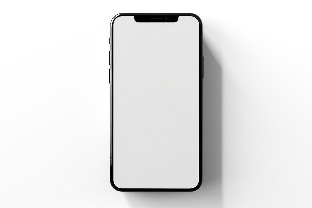 Phone white background portability electronics. AI generated Image by rawpixel.