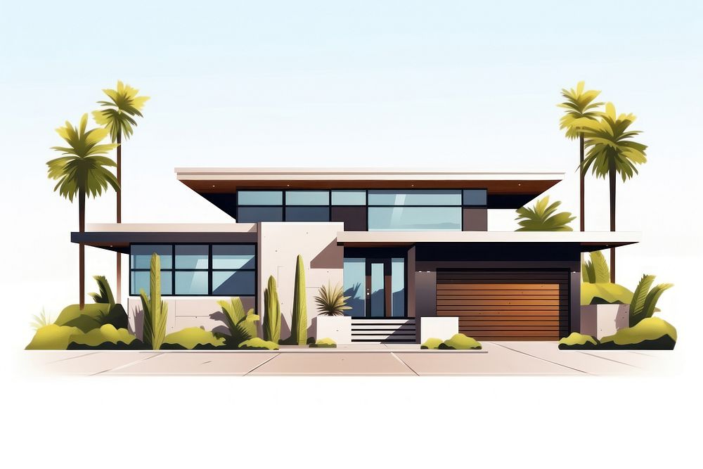 Architecture building garage house. AI generated Image by rawpixel.