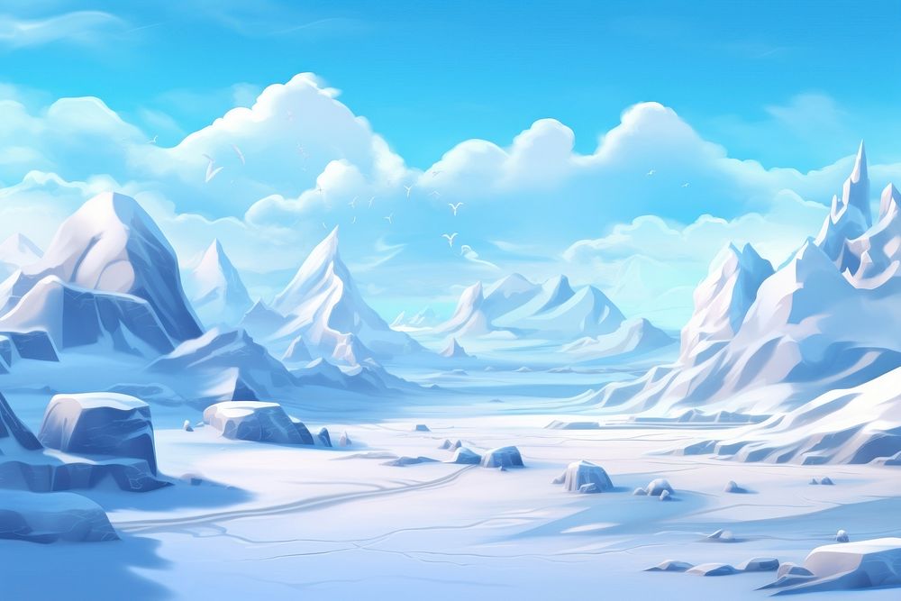 Landscape backgrounds mountain outdoors. AI generated Image by rawpixel.