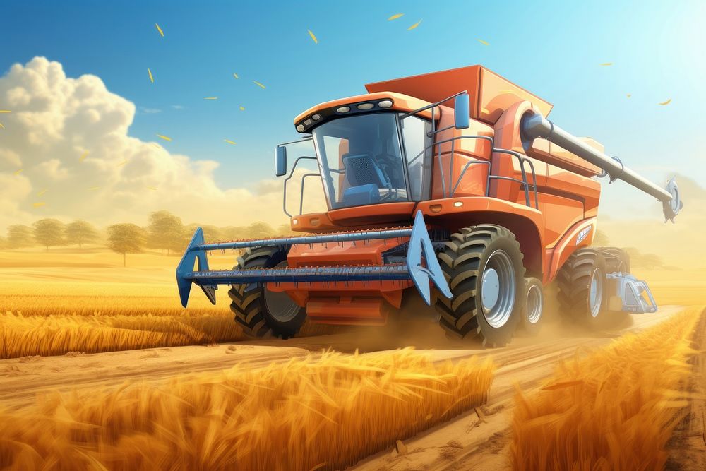 Harvest farm agriculture countryside. AI generated Image by rawpixel.