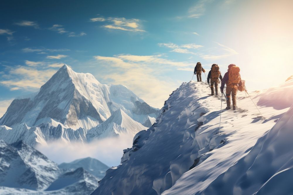 Recreation landscape adventure mountain. AI generated Image by rawpixel.