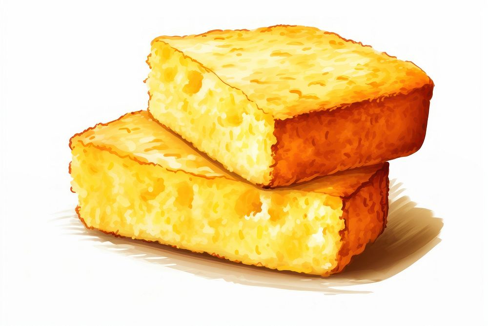 Bread food cornbread dessert. AI generated Image by rawpixel.