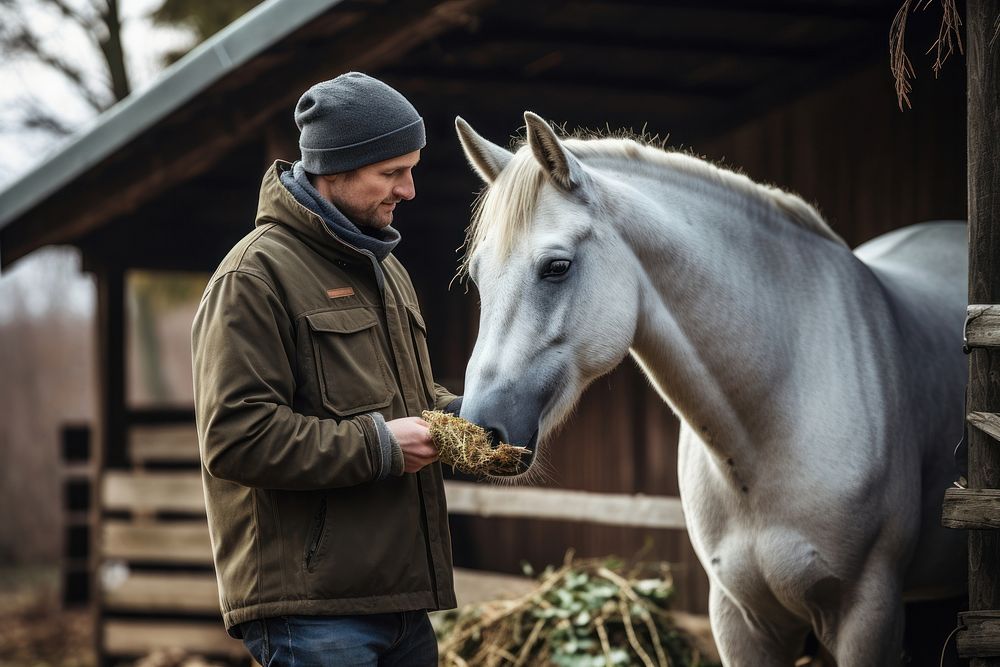 Horse outdoors mammal animal. 