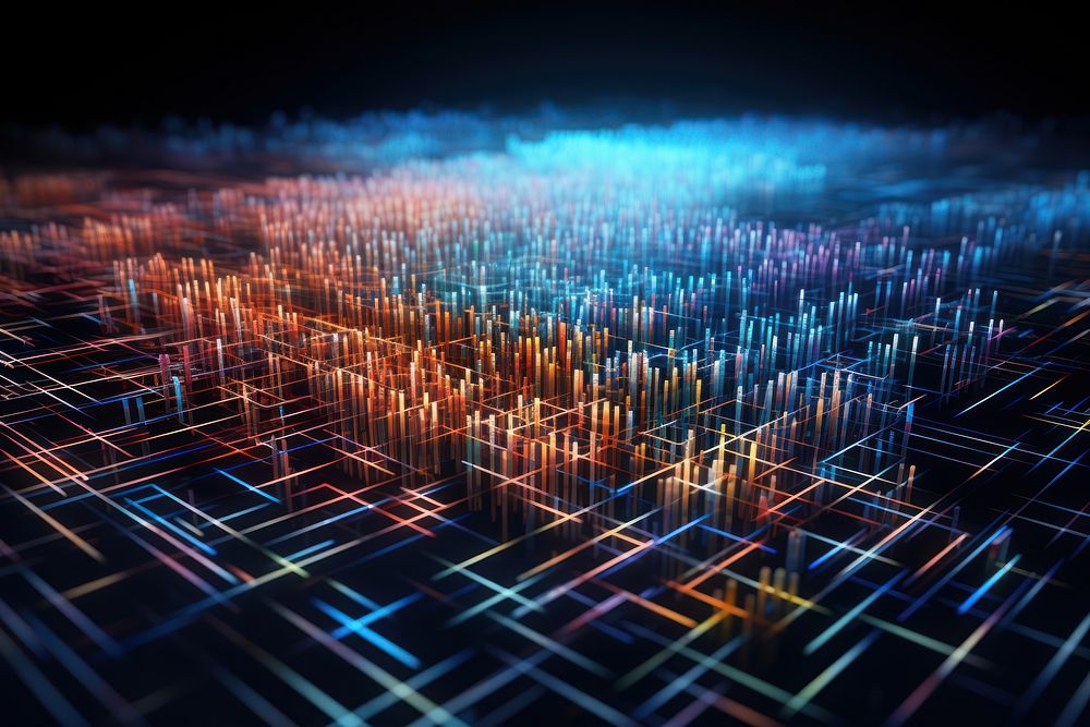 Illuminated backgrounds futuristic cyberspace. AI generated Image by rawpixel.