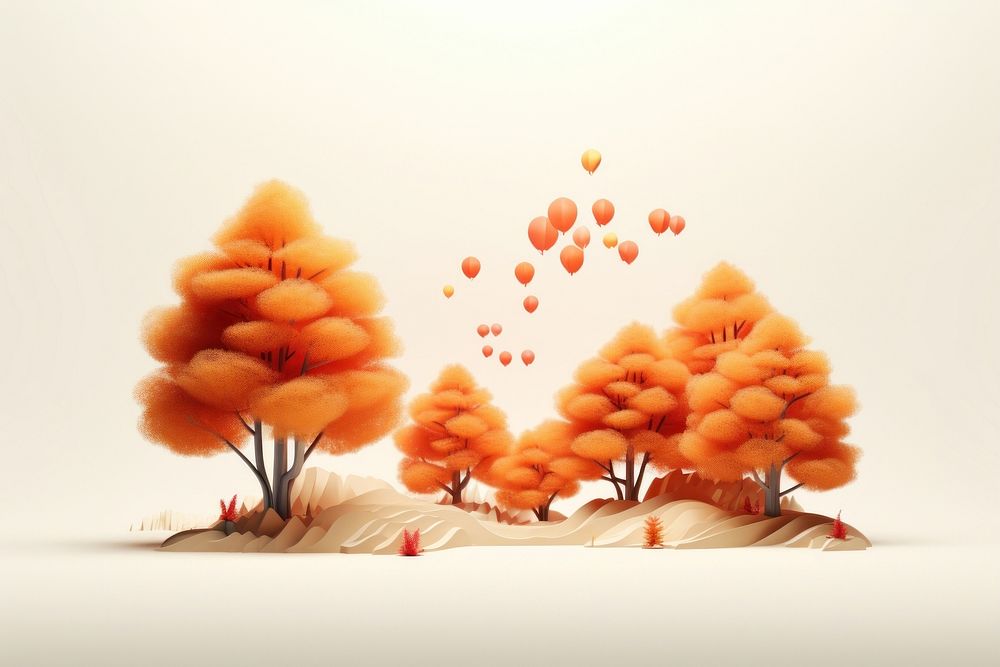 Landscape autumn plant tranquility. AI generated Image by rawpixel.