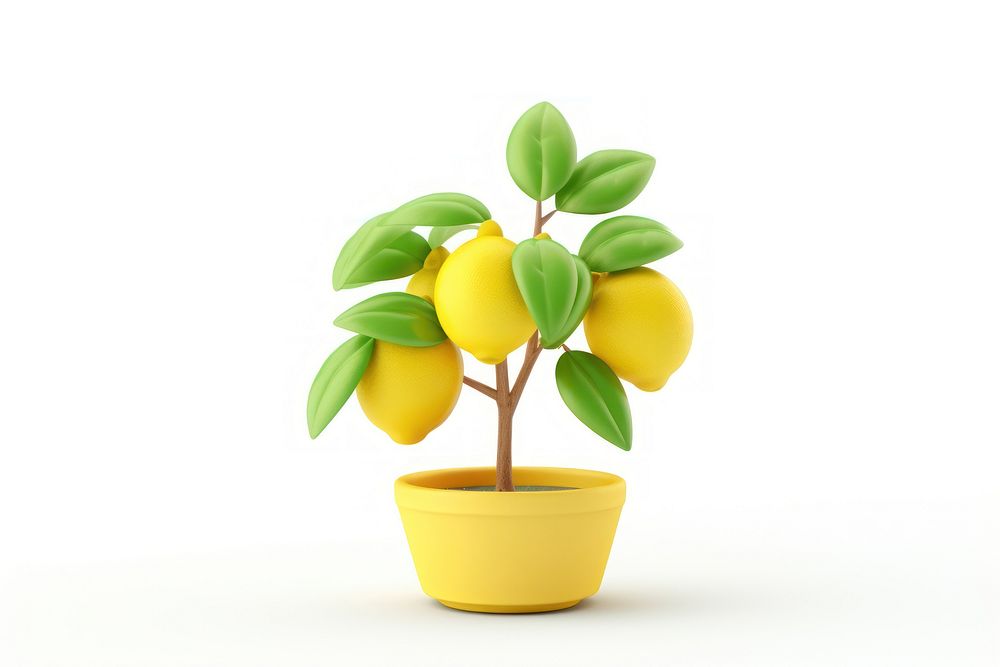 Lemon plant fruit leaf. AI generated Image by rawpixel.