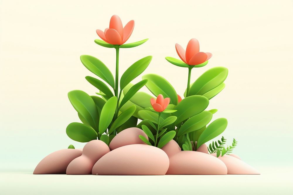 Plant flower petal leaf. AI generated Image by rawpixel.