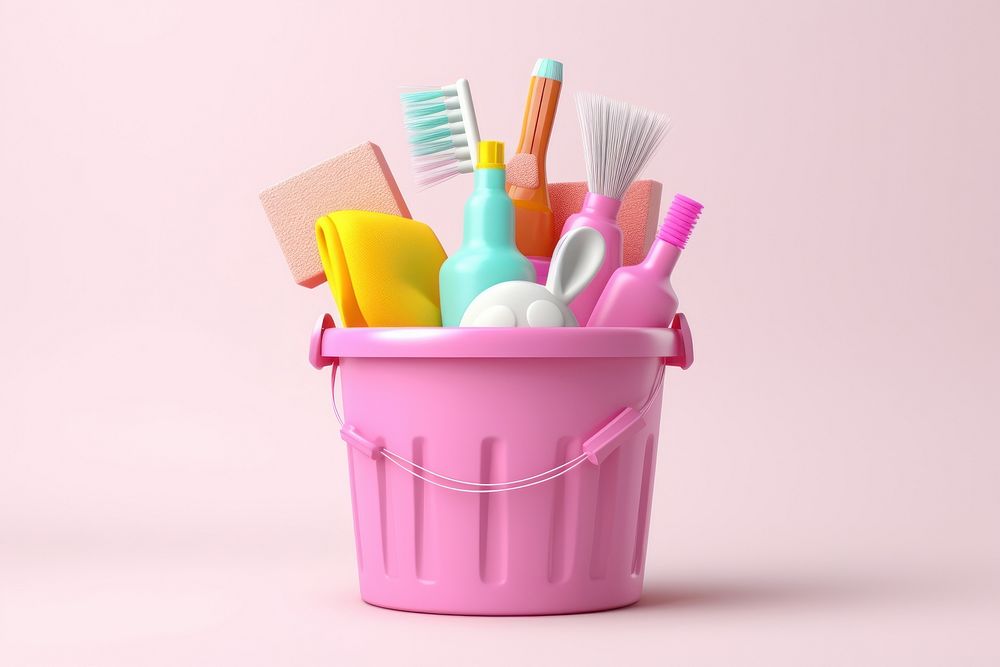 Toothbrush cleaning bucket tool. AI generated Image by rawpixel.