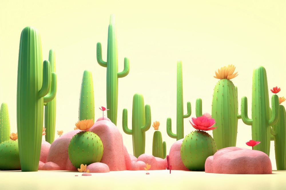 Cactus plant freshness outdoors. AI generated Image by rawpixel.