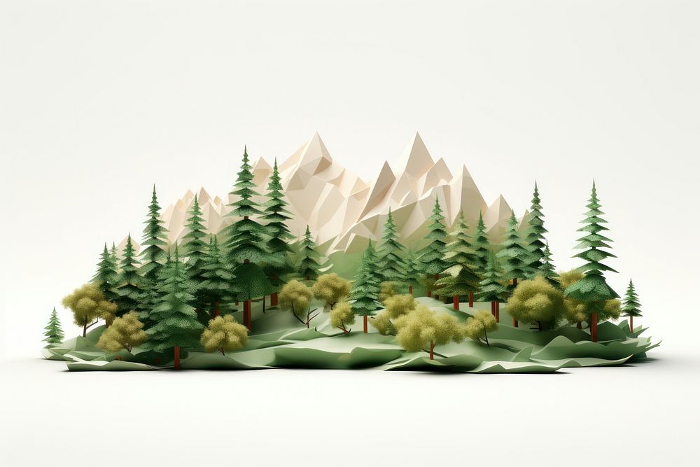 Mountain forest plant green. AI generated Image by rawpixel.