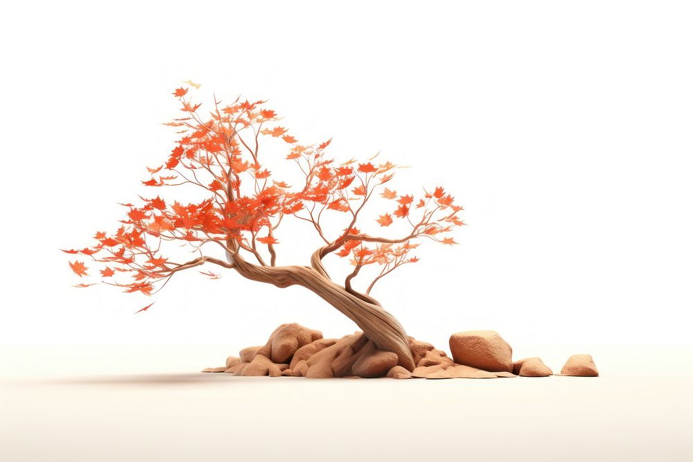Tree autumn plant tranquility. AI generated Image by rawpixel.