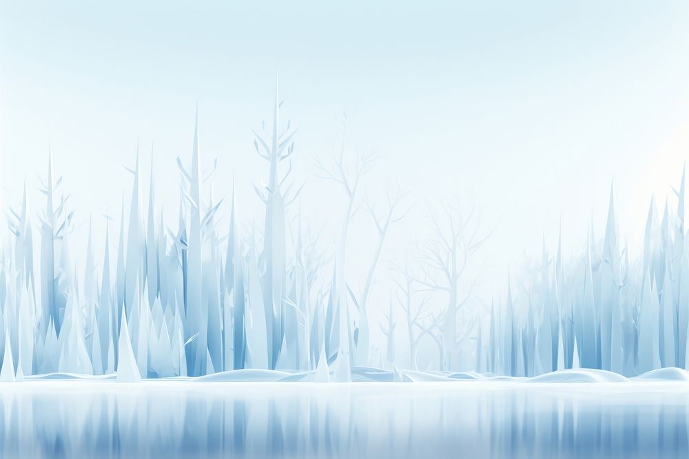 Ice landscape outdoors. 