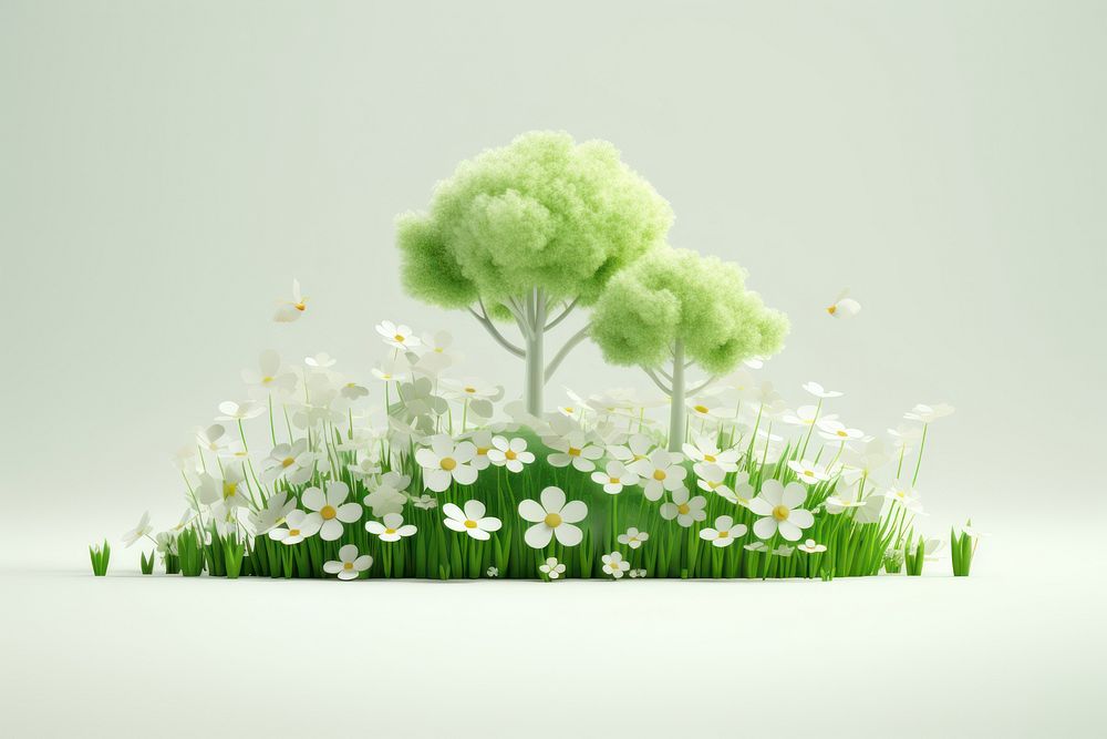 Outdoors flower plant grass. AI generated Image by rawpixel.