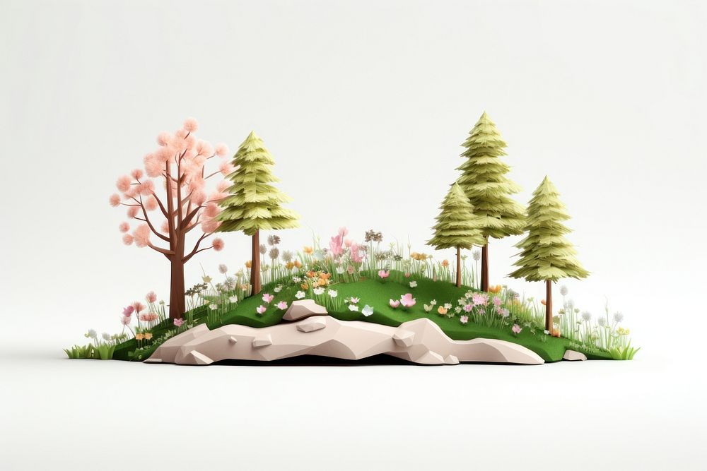 Outdoors nature flower forest. AI generated Image by rawpixel.