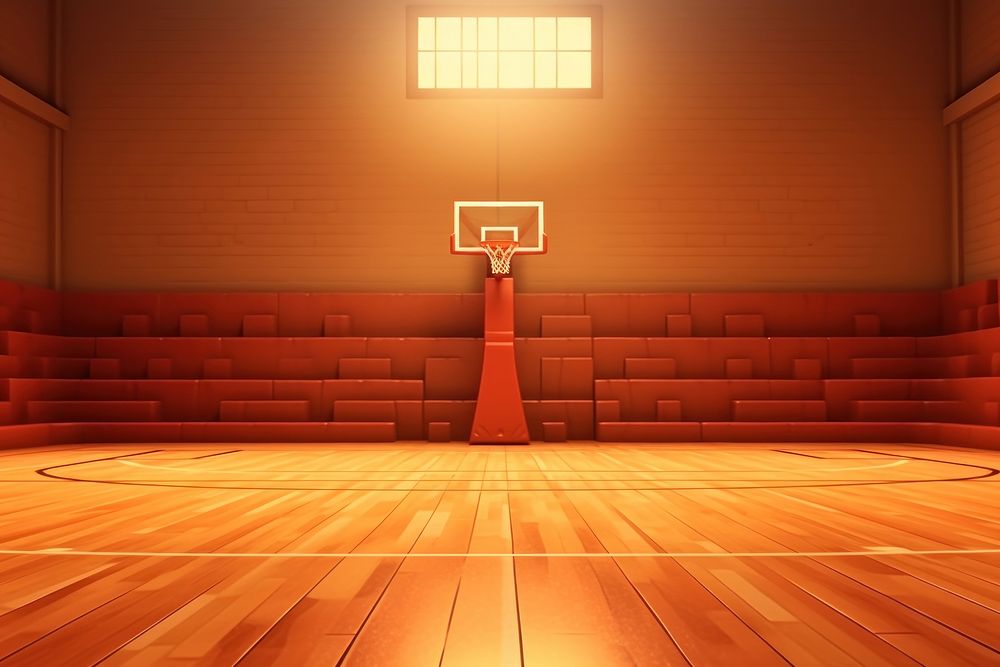 Basketball sports light architecture. AI generated Image by rawpixel.