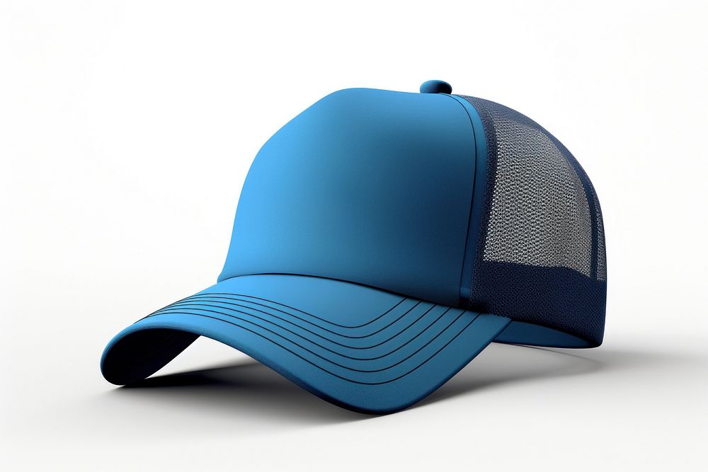 Blue hat headgear headwear. AI generated Image by rawpixel.