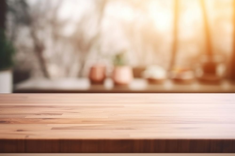 Wood backgrounds window table. AI generated Image by rawpixel.