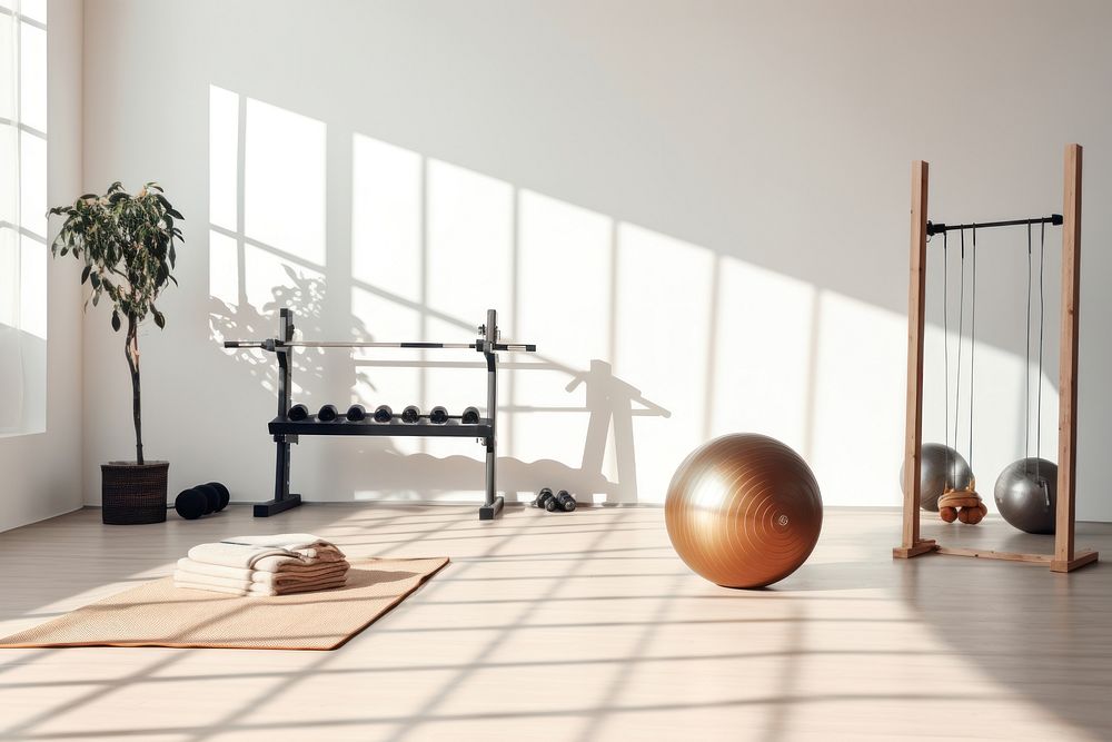Sports gym flooring indoors. AI generated Image by rawpixel.