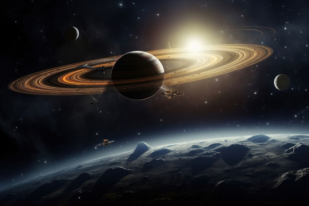 Space astronomy universe planet. AI generated Image by rawpixel.
