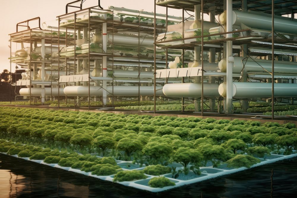 Architecture outdoors factory plant. AI generated Image by rawpixel.