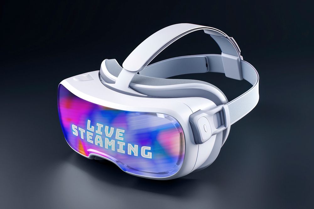 VR glasses mockup, digital device psd