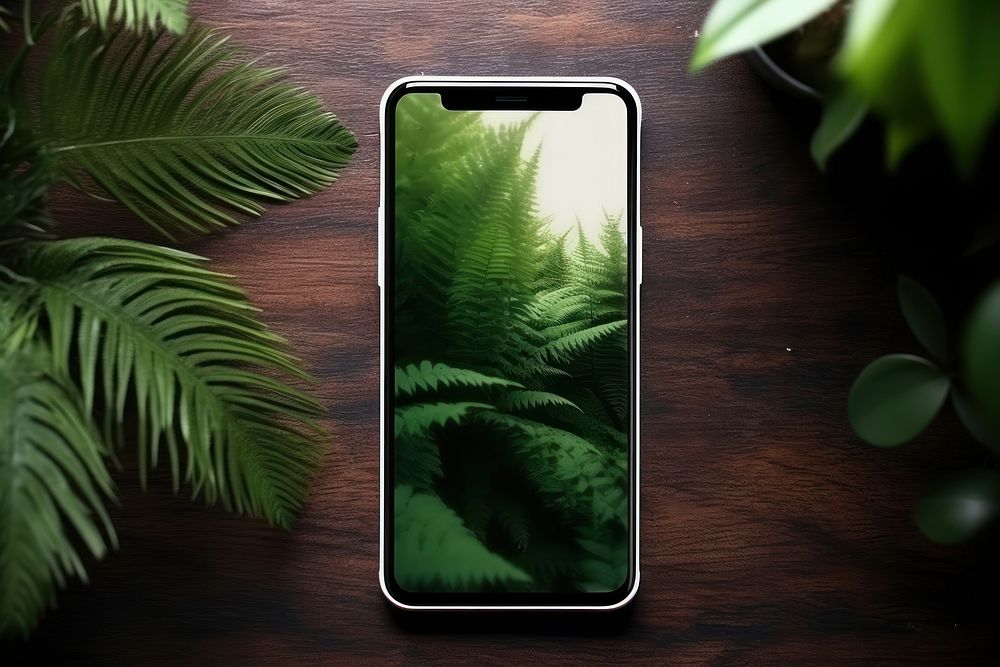 Plant phone portability electronics. AI generated Image by rawpixel.