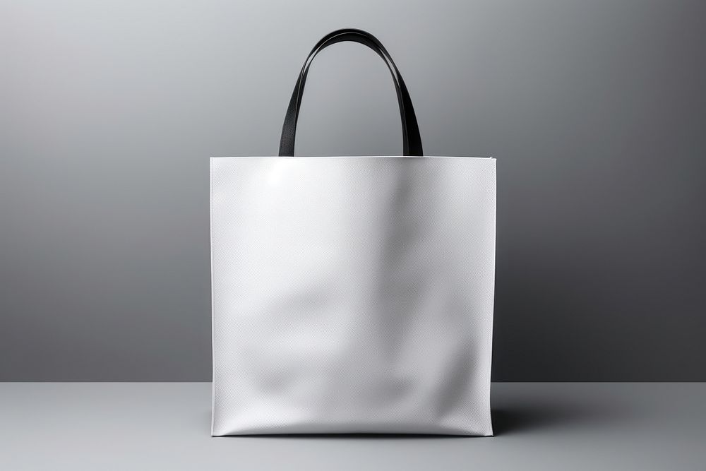 Bag handbag white gray. AI generated Image by rawpixel.