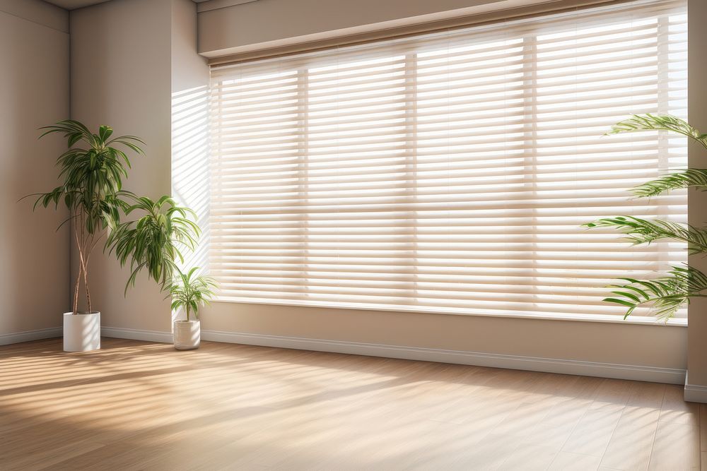 Sunlight curtain window blinds. AI generated Image by rawpixel.