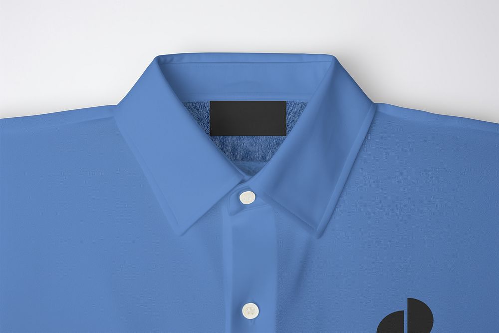 Blue polo t-shirt, casual fashion