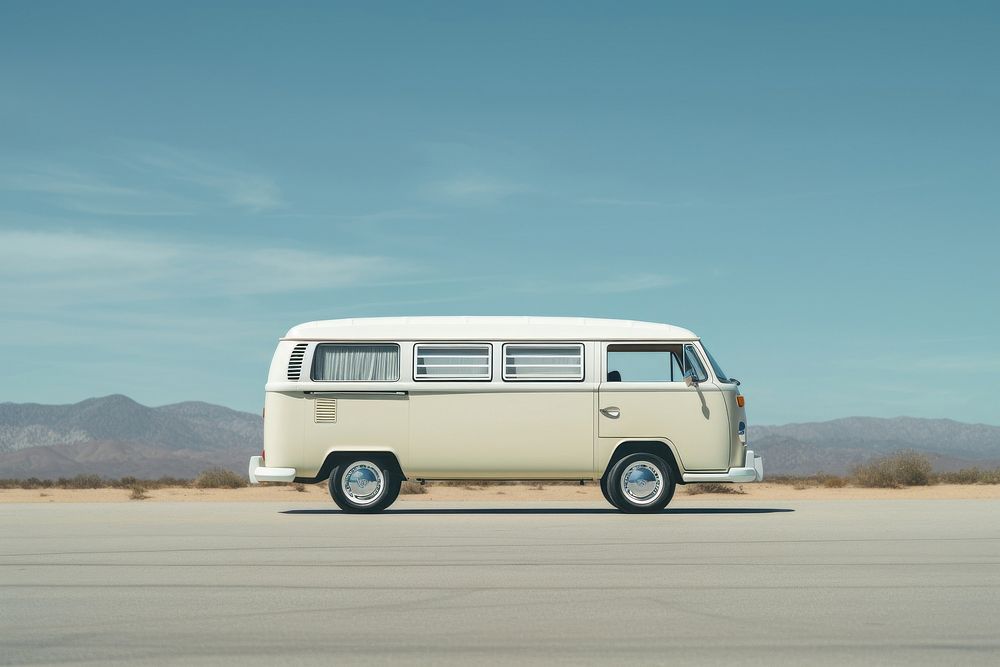 Vehicle bus road car. AI generated Image by rawpixel.