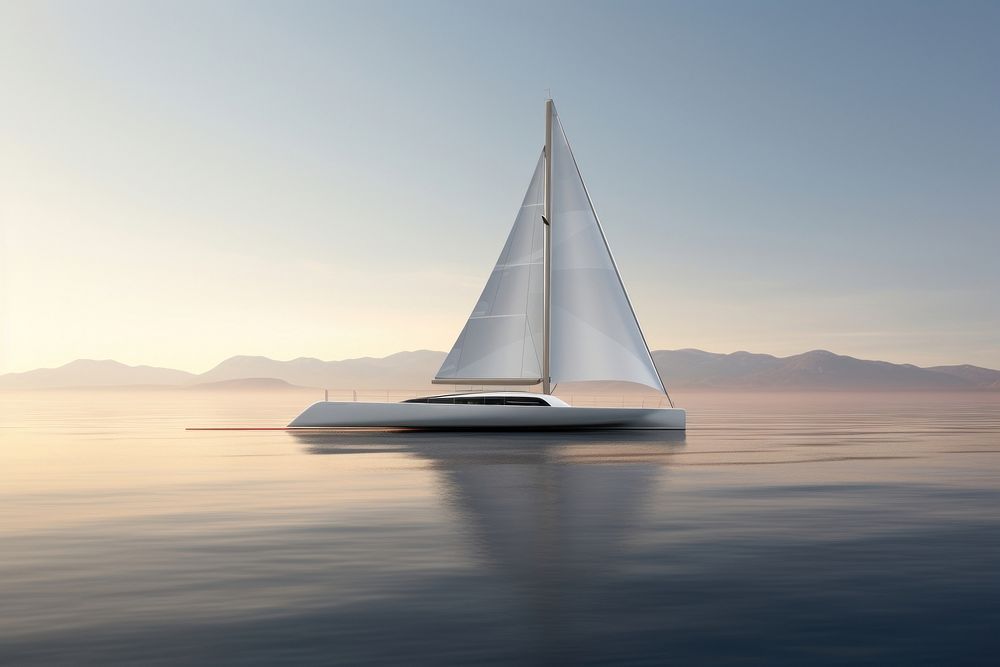 Vehicle boat watercraft sailboat. AI generated Image by rawpixel.