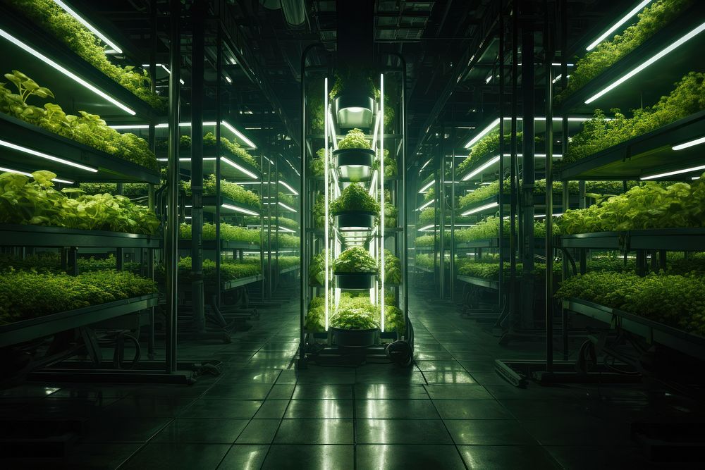 Green growth plant architecture. AI generated Image by rawpixel.