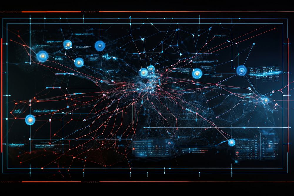 Diagram illuminated backgrounds technology. AI | Free Photo - rawpixel