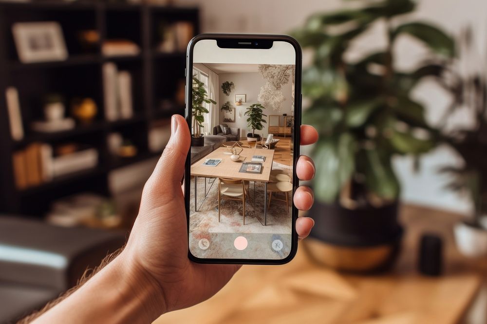 Furniture plant photographing portability. AI generated Image by rawpixel.