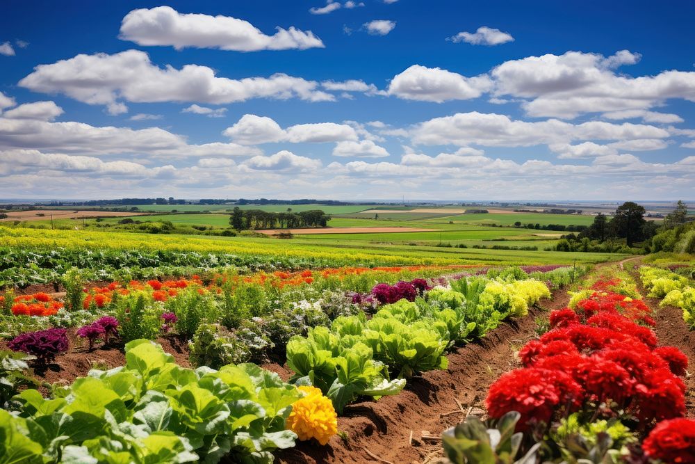 Plant agriculture landscape grassland. AI generated Image by rawpixel.