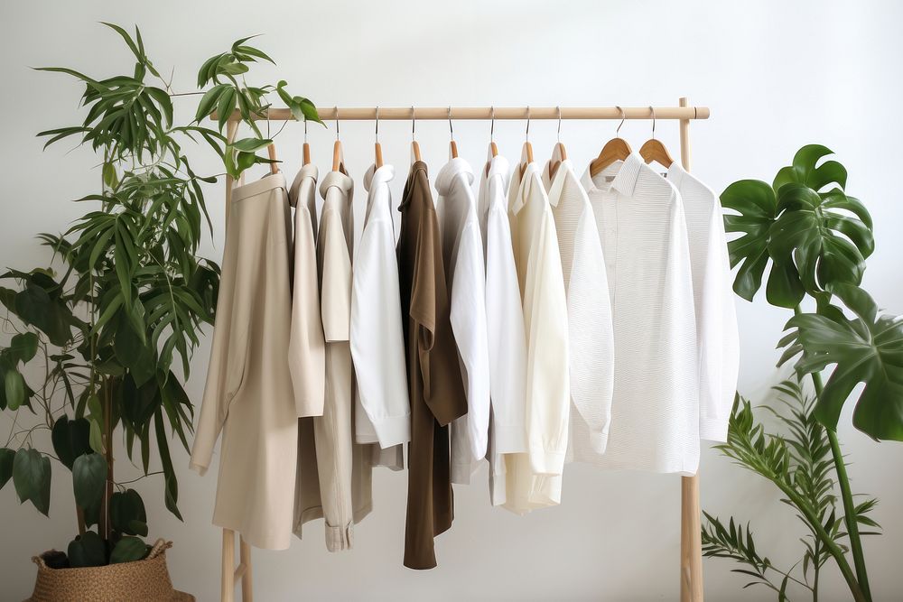 Clothing fashion plant rack. AI generated Image by rawpixel.