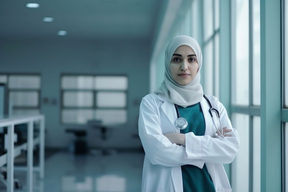 Doctor hospital adult woman. AI generated Image by rawpixel.