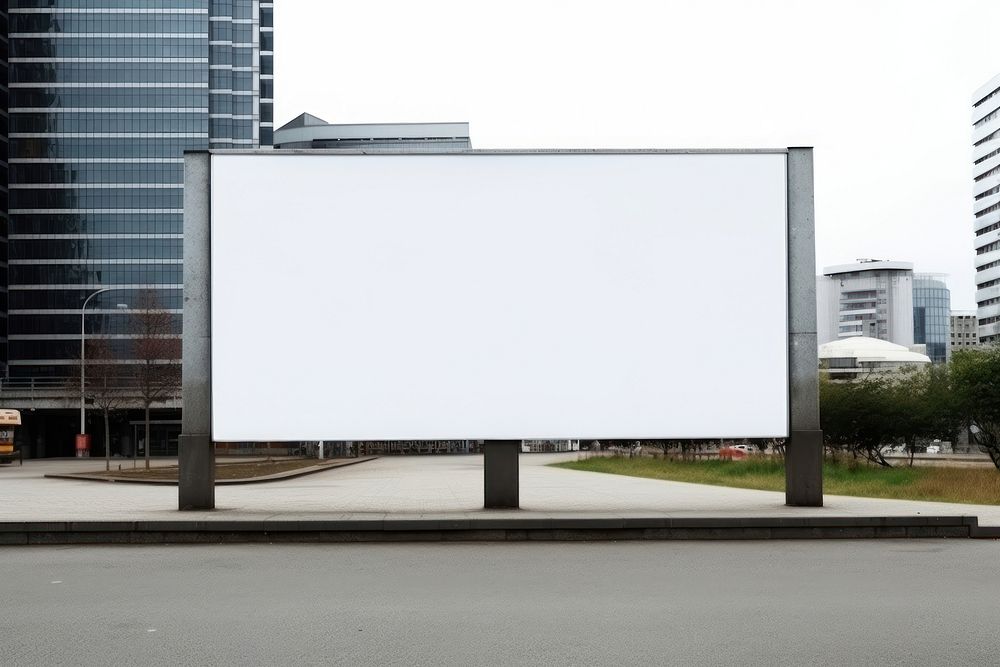 Architecture billboard screen city. AI generated Image by rawpixel.